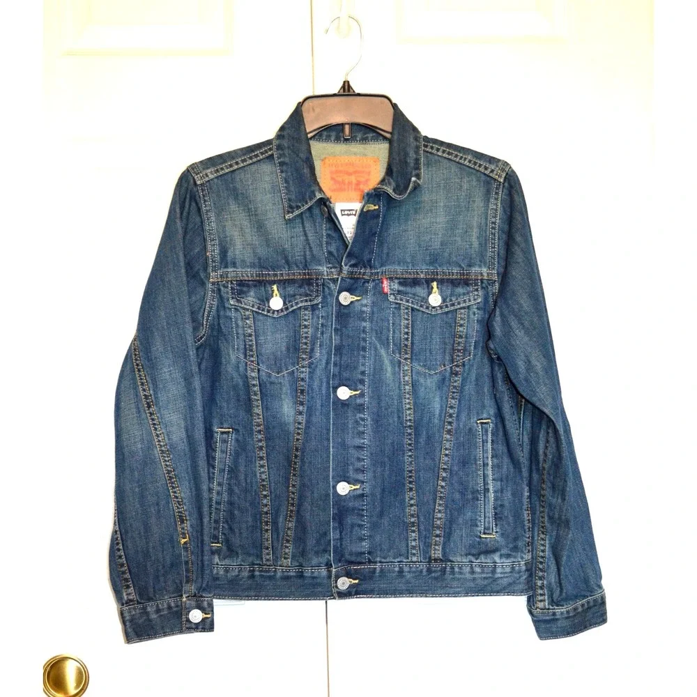 Levi's Blue Denim Trucker Jacket Girls‎ Size L (12-13 years)